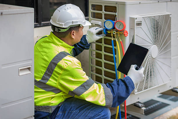 Professional Hvac technician working in Croton, OH